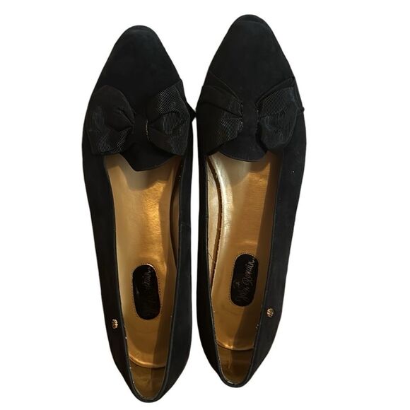 John Romain Courtney Leather Upper Pointed Black Suede Loafer size 10 - 10B - Picture 5 of 7